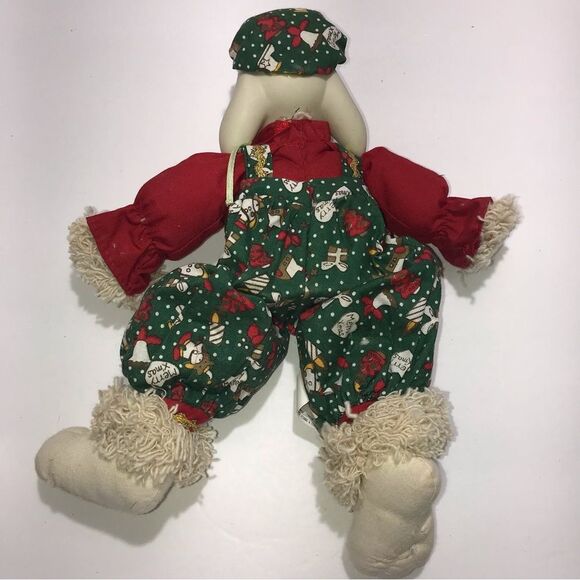 Vintage 1995 House of Lloyd Hip and Hop Sitting Christmas Bunny Pair - Picture 5 of 7